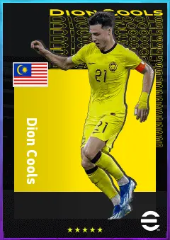 Dion Cools eFootball 2026 player card, 78 OVR CB