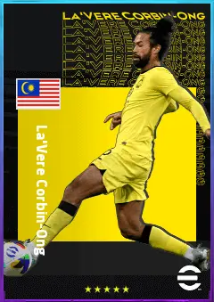 La'Vere Corbin-Ong eFootball 2026 player card, 74 OVR LB