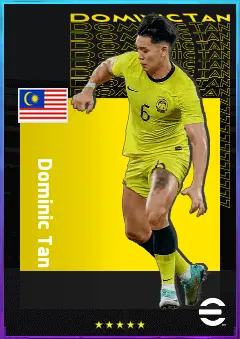 Dominic Tan eFootball 2026 player card, 73 OVR CB