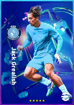 Jack Grealish eFootball 2026 player card, 82 OVR LWF