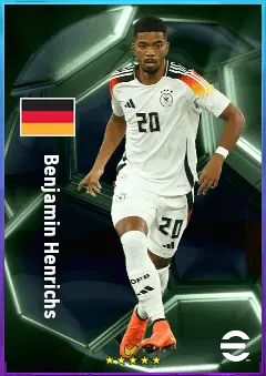 Benjamin Henrichs eFootball 2026 player card, 82 OVR RB