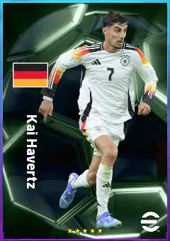 Kai Havertz eFootball 2026 player card, 84 OVR CF