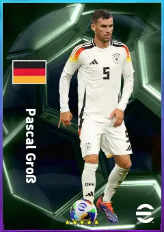 Pascal Groß eFootball 2026 player card, 81 OVR CMF