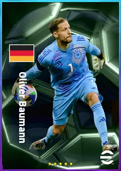 Oliver Baumann eFootball 2026 player card, 83 OVR GK