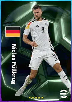 Niclas Füllkrug eFootball 2026 player card, 81 OVR CF