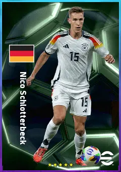 Nico Schlotterbeck eFootball 2026 player card, 82 OVR CB