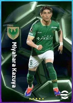 Miyahara Kazuya eFootball 2026 player card, 74 OVR RB