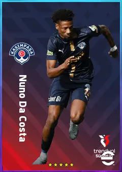 Nuno Da Costa eFootball 2026 player card, 77 OVR CF