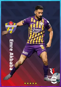 Emre Akbaba eFootball 2026 player card, 78 OVR AMF