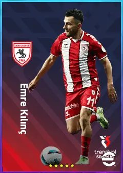 Emre Kılınç eFootball 2026 player card, 78 OVR RWF