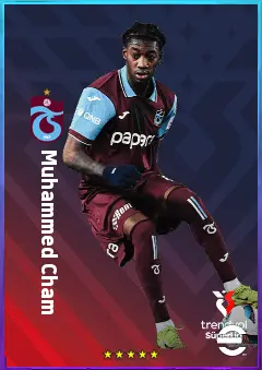 Muhammed Cham eFootball 2026 player card, 79 OVR AMF