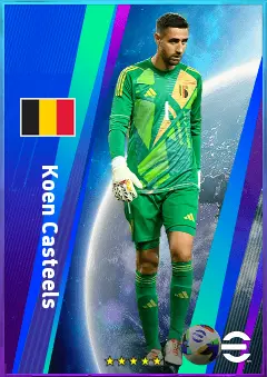 Koen Casteels eFootball 2026 player card, 82 OVR GK