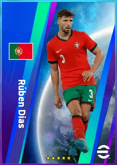 Rúben Dias eFootball 2026 player card, 85 OVR CB