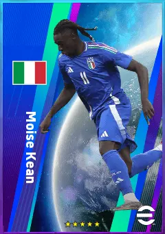 Moise Kean eFootball 2026 player card, 79 OVR CF