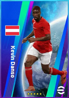 Kevin Danso eFootball 2026 player card, 82 OVR CB