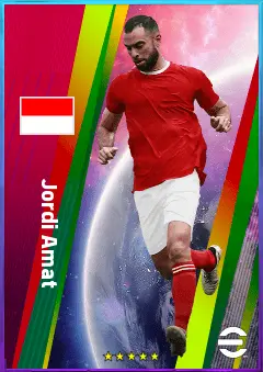 Jordi Amat eFootball 2026 player card, 78 OVR CB