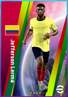 Jefferson Lerma eFootball 2026 player card, 81 OVR DMF