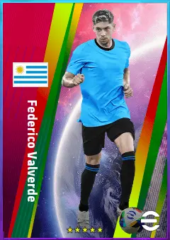 Federico Valverde eFootball 2026 player card, 84 OVR CMF