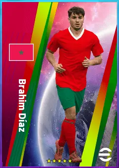 Brahim Díaz eFootball 2026 player card, 82 OVR AMF