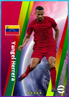 Yangel Herrera eFootball 2026 player card, 80 OVR CMF