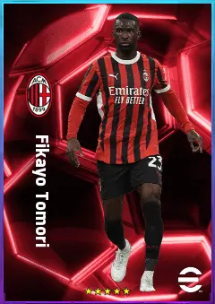 Fikayo Tomori eFootball 2026 player card, 82 OVR CB