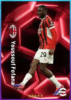 Youssouf Fofana eFootball 2026 player card, 82 OVR CMF