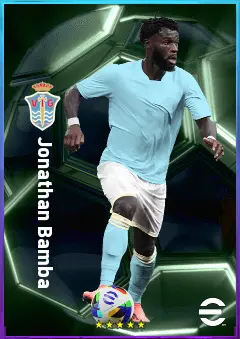 Jonathan Bamba eFootball 2026 player card, 80 OVR LMF