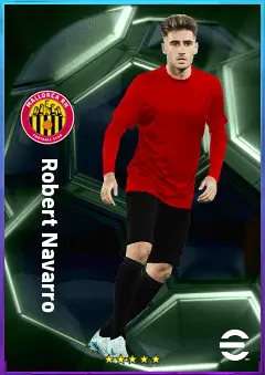 Robert Navarro eFootball 2026 player card, 80 OVR AMF