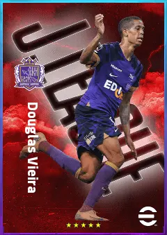 Douglas Vieira eFootball 2026 player card, 77 OVR CF