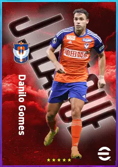 Danilo Gomes eFootball 2026 player card, 75 OVR RWF