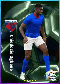 Chiedozie Ogbene eFootball 2026 player card, 78 OVR RWF