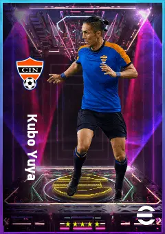 Kubo Yuya eFootball 2026 player card, 76 OVR CMF
