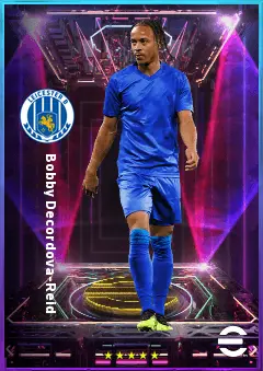Bobby Decordova-Reid eFootball 2026 player card, 80 OVR RWF