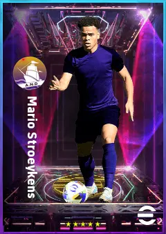 Mario Stroeykens eFootball 2026 player card, 79 OVR AMF