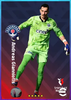 Andreas Gianniotis eFootball 2026 player card, 76 OVR GK