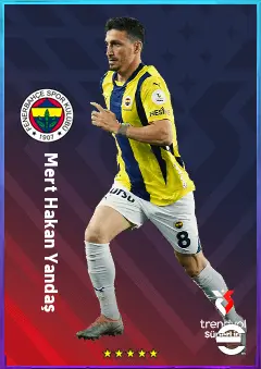 Mert Hakan Yandaş eFootball 2026 player card, 78 OVR CMF