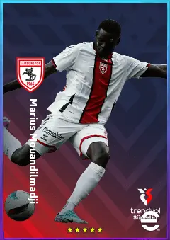 Marius Mouandilmadji eFootball 2026 player card, 77 OVR CF