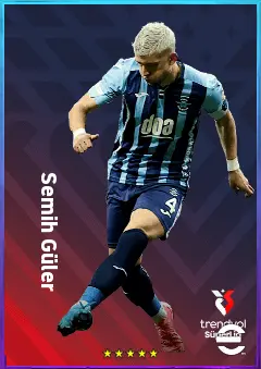 Semih Güler eFootball 2026 player card, 77 OVR CB