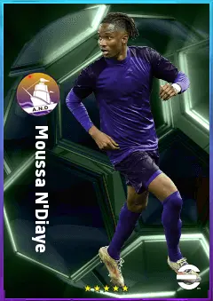 Moussa N'Diaye eFootball 2026 player card, 78 OVR LB