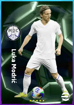 Luka Modrić eFootball 2026 player card, 82 OVR CMF