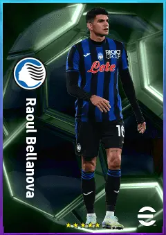 Raoul Bellanova eFootball 2026 player card, 82 OVR RB