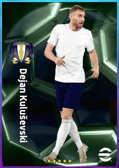 Dejan Kuluševski eFootball 2026 player card, 83 OVR RWF