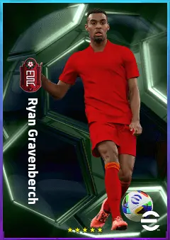 Ryan Gravenberch eFootball 2026 player card, 83 OVR CMF