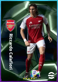 Riccardo Calafiori eFootball 2026 player card, 84 OVR CB