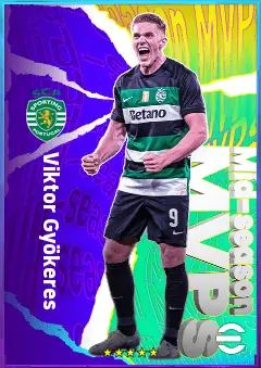Viktor Gyökeres eFootball 2026 player card, 82 OVR CF