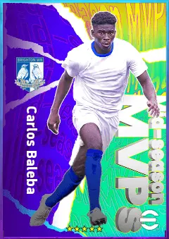 Carlos Baleba eFootball 2026 player card, 80 OVR CMF