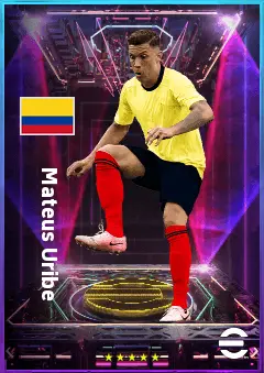 Mateus Uribe eFootball 2026 player card, 81 OVR DMF
