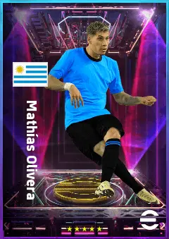 Mathías Olivera eFootball 2026 player card, 81 OVR LB