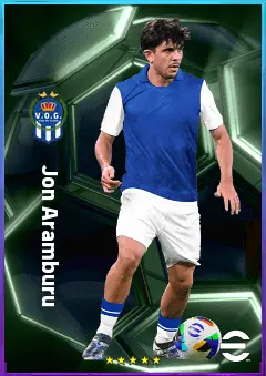Jon Aramburu eFootball 2026 player card, 78 OVR RB