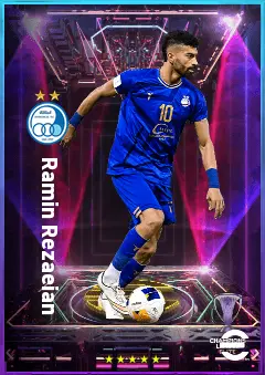 Ramin Rezaeian eFootball 2026 player card, 76 OVR RB